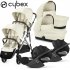 Cybex - Gazelle S Trio Gemellare Con Cloud T Isize Seashell Beige