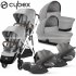 Cybex - Gazelle S Trio Gemellare Con Cloud T Isize Lava Grey