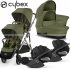 Cybex - Gazelle S Trio Gemellare Con Cloud T Isize Moss Green