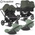 Bugaboo - Bugaboo Donkey 5 Trio Gemellare Con Cloud T Forest Green Blk Blk