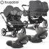 Bugaboo - Bugaboo Donkey 5 Trio Gemellare Con Cloud T Grey Melange Graph.