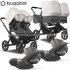 Bugaboo - Bugaboo Donkey 5 Trio Gemellare Con Cloud T Misty White Grey Blk