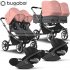 Bugaboo - Bugaboo Donkey 5 Trio Gemellare Con Cloud T Morning P.grey Grap