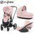 Cybex - Priam 4 Trio Con Cloud T Peach Pink Chr Brw