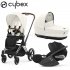 Cybex - Priam 4 Trio Con Cloud T Off White Chr Brw