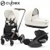 Cybex - E-Priam 4 Trio Con Cloud T Off White Rosegold