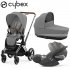 Cybex - E-Priam 4 Trio Con Cloud T Mirage Grey Chr Brw