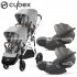 Cybex - Gazelle S Duo Gemellare Con Cloud T Isize Lava Grey