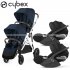 Cybex - Gazelle S Duo Gemellare Con Cloud T Isize Ocean Blue