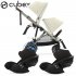 Cybex - E-Gazelle S Duo Gemellare Con Cloud G Isize Seashell Beige