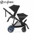 Cybex - E-Gazelle S Passeggino Gemellare Moon Black