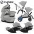 Cybex - E-Gazelle S Trio Gemellare Con Cloud G Isize Stone Grey