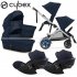 Cybex - E-Gazelle S Trio Gemellare Con Cloud G Isize Ocean Blue