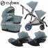 Cybex - E-Gazelle S Trio Gemellare Con Cloud G Isize Stormy Blue