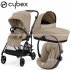 Cybex - Melio Carbon Trio Con Cloud G Isize Almond Beige