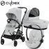 Cybex - Melio Carbon Trio Con Cloud G Isize Fog Grey