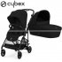 Cybex - Melio Carbon Duo Passeggino E Navicella Magic Black