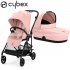 Cybex - Melio Carbon Duo Passeggino E Navicella Candy Pink