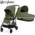 Cybex - Melio Carbon Duo Passeggino E Navicella Moss Green