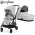 Cybex - Melio Carbon Duo Passeggino E Navicella Fog Grey