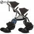 Cybex - E-Gazelle S Duo Gemellare Con Cloud G Isize Chocolate Brown