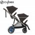 Cybex - E-Gazelle S Passeggino Gemellare Chocolate Brown
