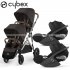 Cybex - Gazelle S Duo Gemellare Con Cloud T Isize Chocolate Brown