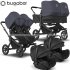 Bugaboo - Bugaboo Donkey 5 Trio Gemellare Con Otter Stormy Blue Blk Blk