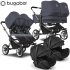 Bugaboo - Bugaboo Donkey 5 Trio Gemellare Con Otter Stormy Blue Graphite