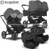 Bugaboo - Bugaboo Donkey 5 Trio Gemellare Con Otter Grey Mel. Blk Blk