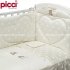 Picci - Amelie Piumetto Letto 3 Pz. Cuore 09 Panna