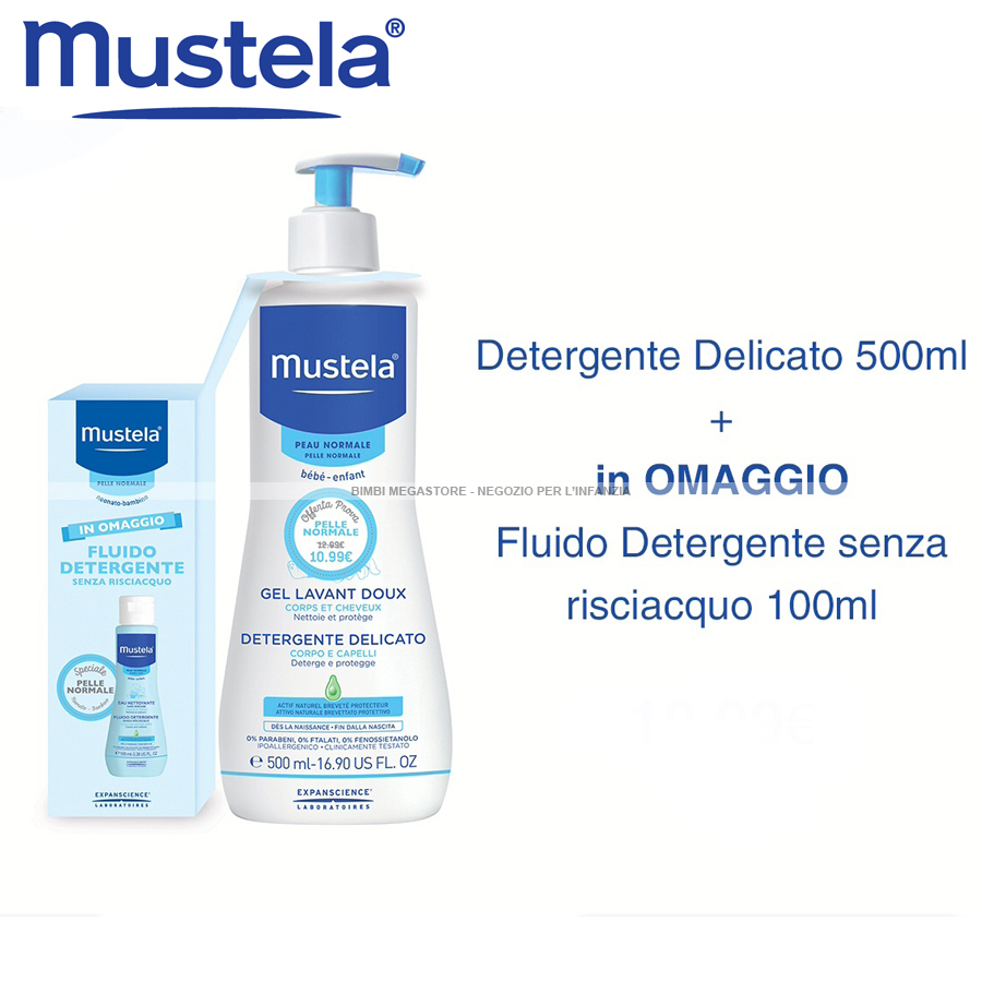Mustela - Mustela Detergente Delicato 500 Ml + Omaggio - Bimbi Megastore