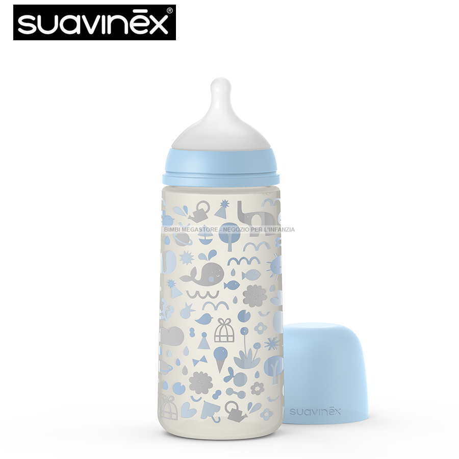 Acquista Bottiglia D'acqua Per Baby Biberon Silicone Biberon Per Bambini  (nessun Certificato Fda, BPA Gratuito) - Blu/240 ml dalla Cina