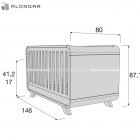 Alondra - Lettino Kurve Essence C137P Trasformabile Premium