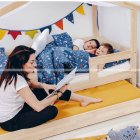 Picci - Cottage Letto Montessori Con Materassi E Tessili