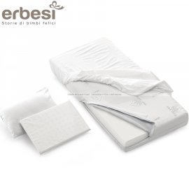 Erbesi - Kit Materasso 125X60 + Salvapipi' + 2 Cuscini