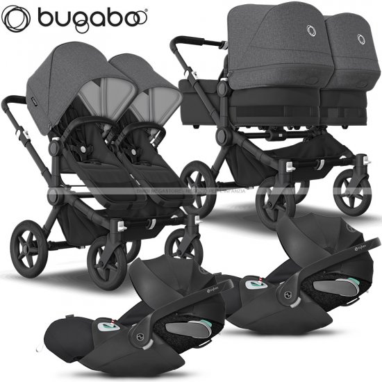 Bugaboo - Bugaboo Donkey 5 Trio Gemellare Con Cloud Z2